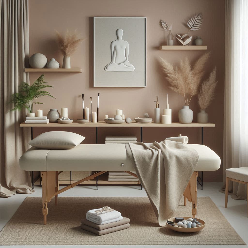 피부,체형관리 샵 배경