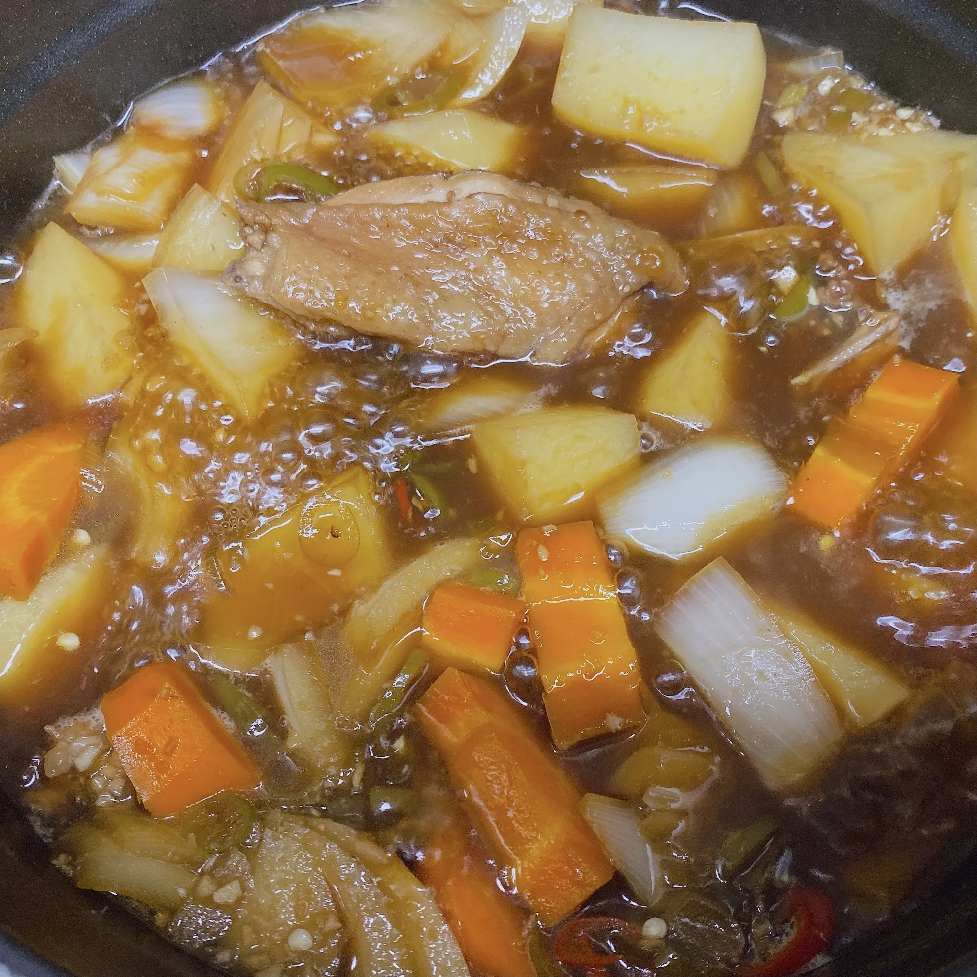 간장찜닭 요리 사진
