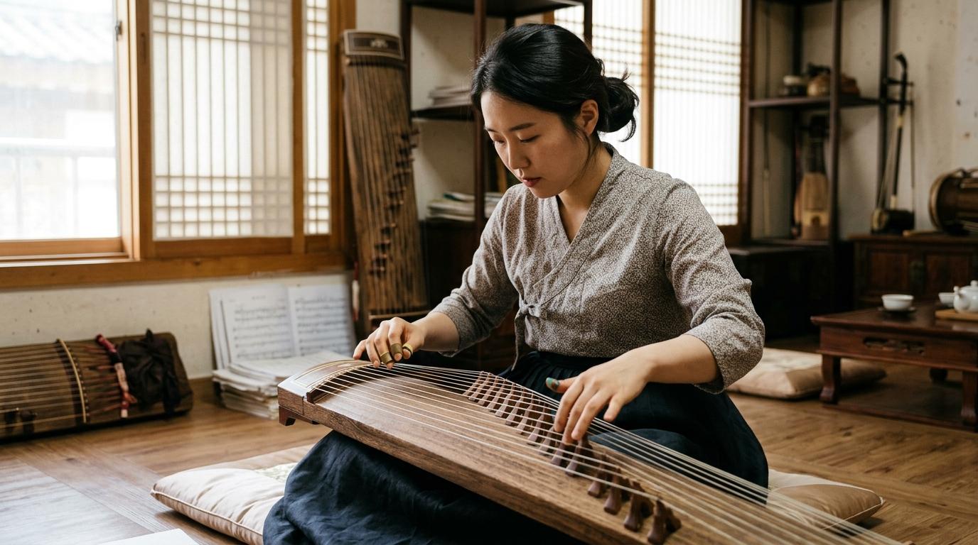 가야금의 연주법