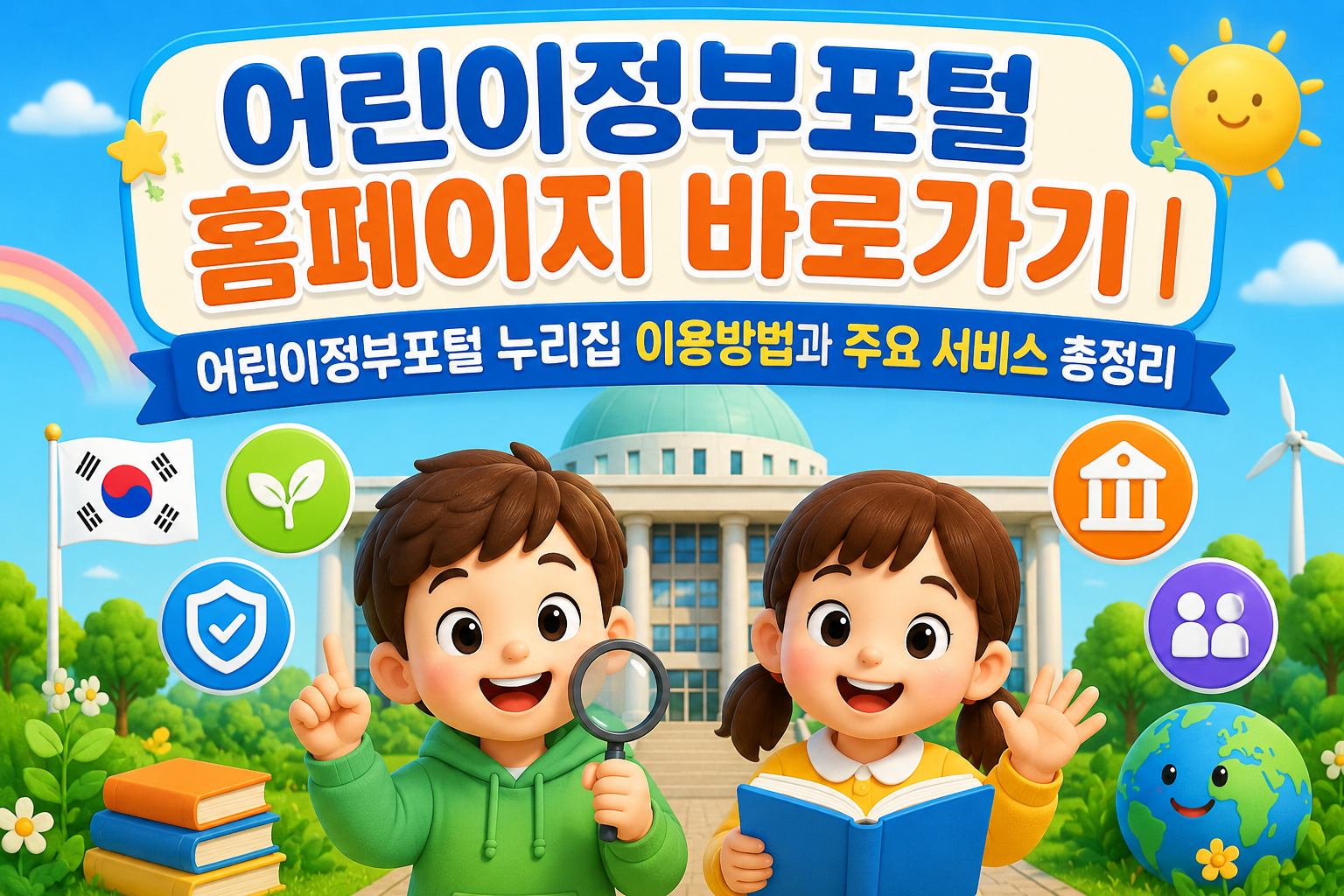 어린이정부포털 홈페이지 바로가기|어린이정부포털 누리집 이용방법과 주요 서비스 총정리 관련 사진