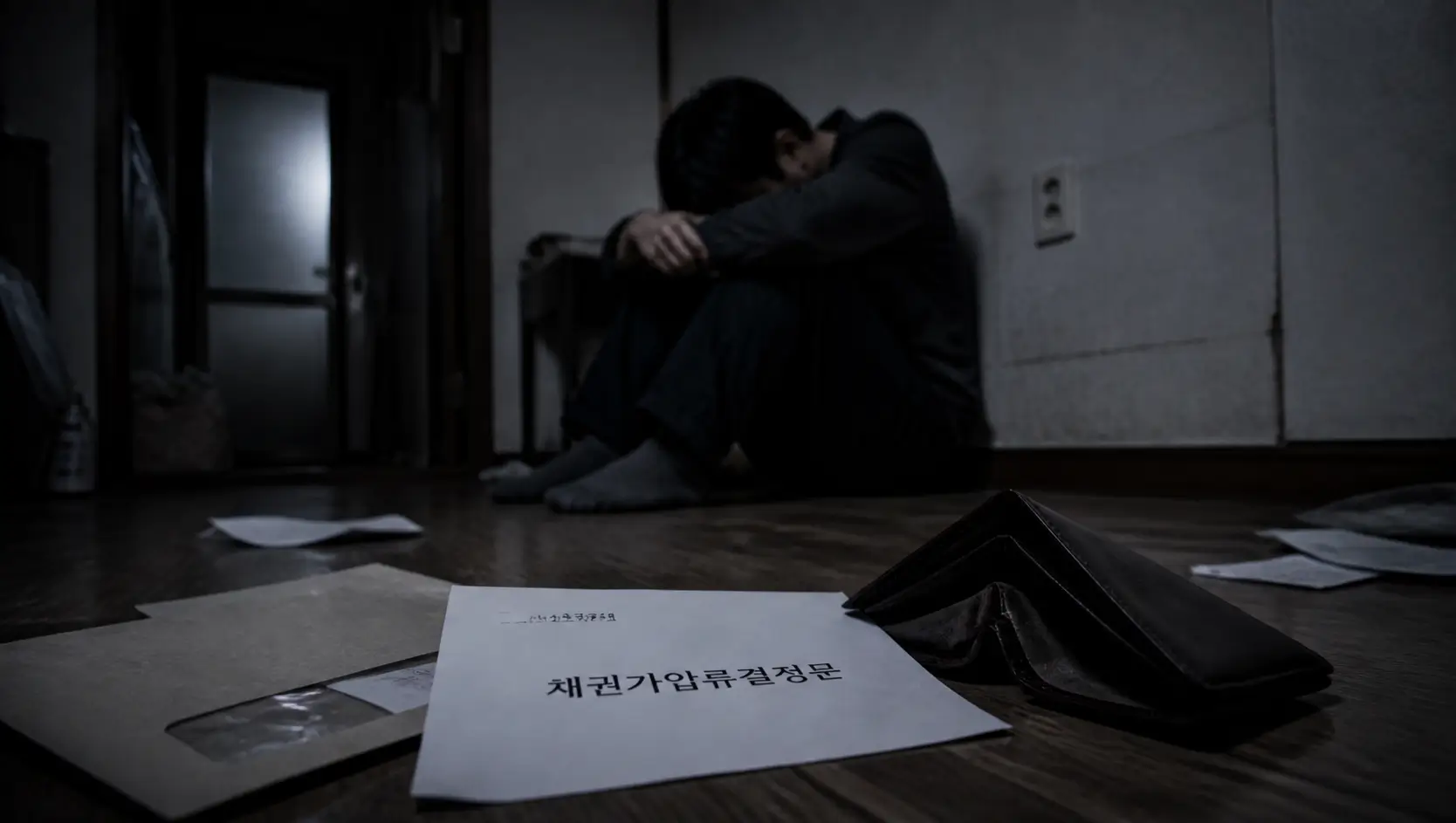 압류통장확인-신용불량자-생활고-절망감-서류
