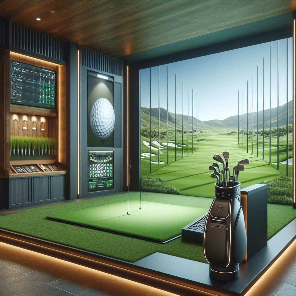 스크린골프장 배경