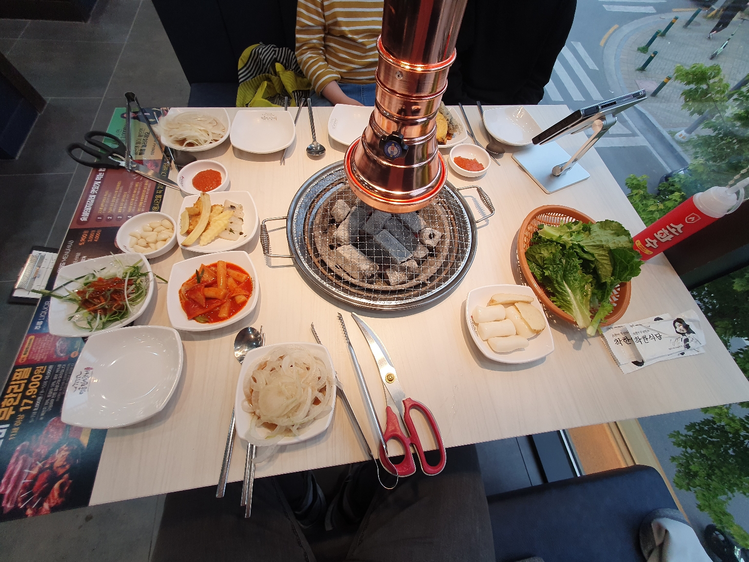 관저동 명륜진사갈비 반찬 세팅완료