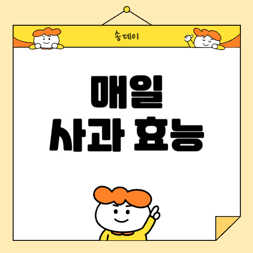 매일 사과의 효능, 매일 사과 효능