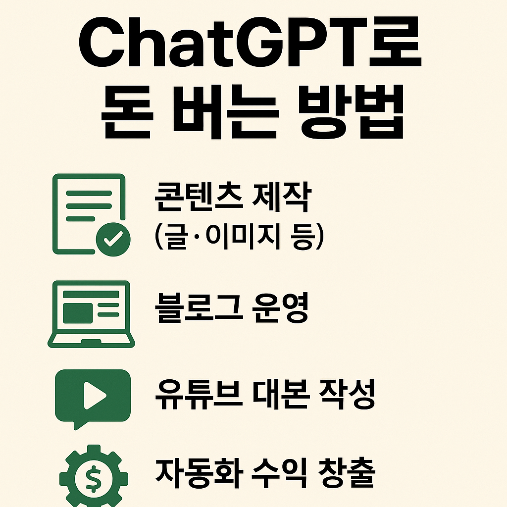 ChatGPT 돈버는 방법