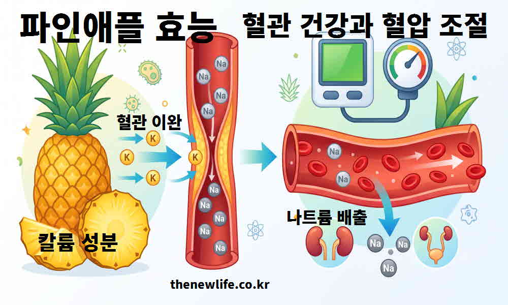 파인애플 효능 혈관 건강 혈압 조절