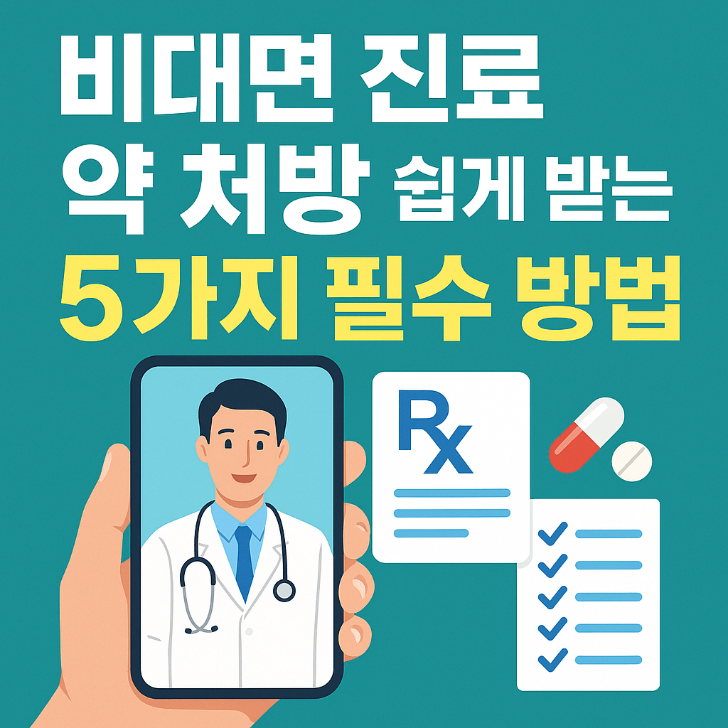 비대면 진료 약 처방 쉽게 받는 5가지 필수 방법은? 썸네일