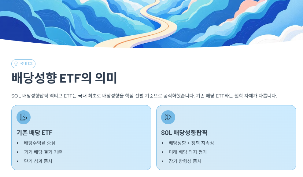 국내 1호 배당성향 ETF의 의미