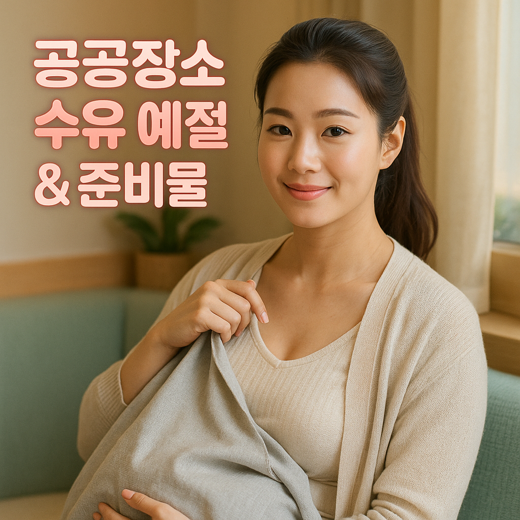 공공장소 수유 예절 &amp; 준비물 체크리스트