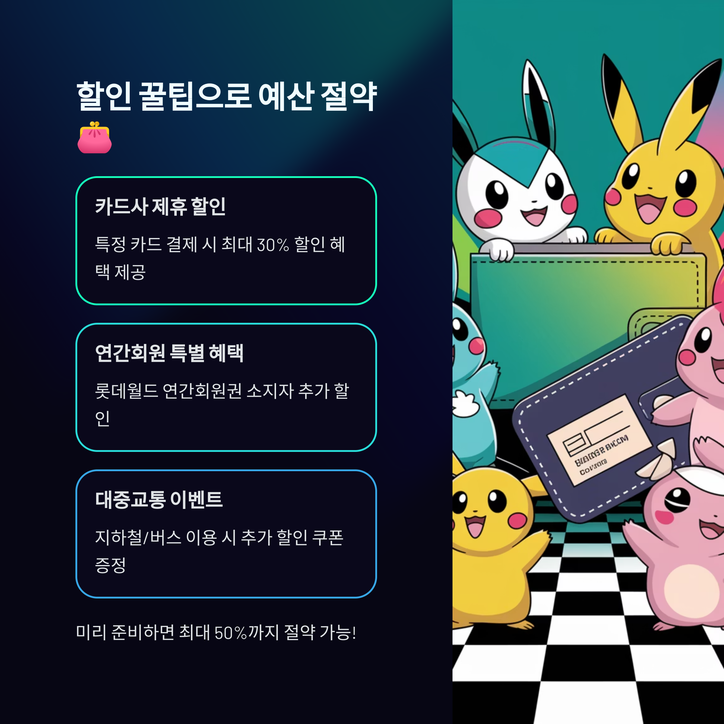 롯데월드 포켓몬 퍼레이드 예매 방법 및 할인