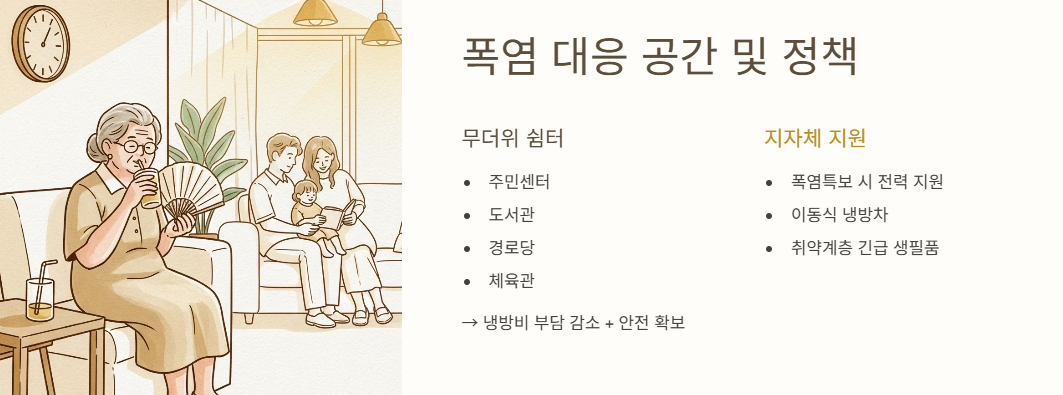 폭염 대응 공간 및 정책