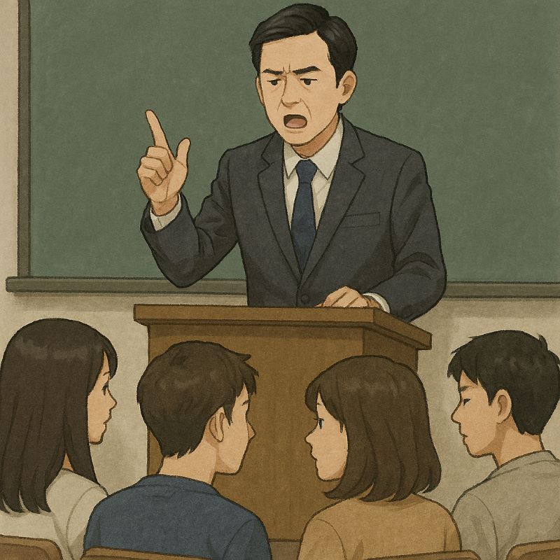 아무도 듣지 않는 강의에서 발표하는 꿈 해몽 – 무시당함에 대한 두려움?