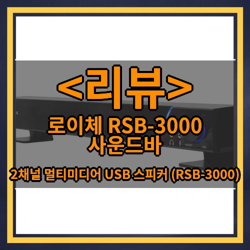 로이체 RSB-3000 사운드바 (2채널 멀티미디어 USB 스피커 (RSB-3000))
