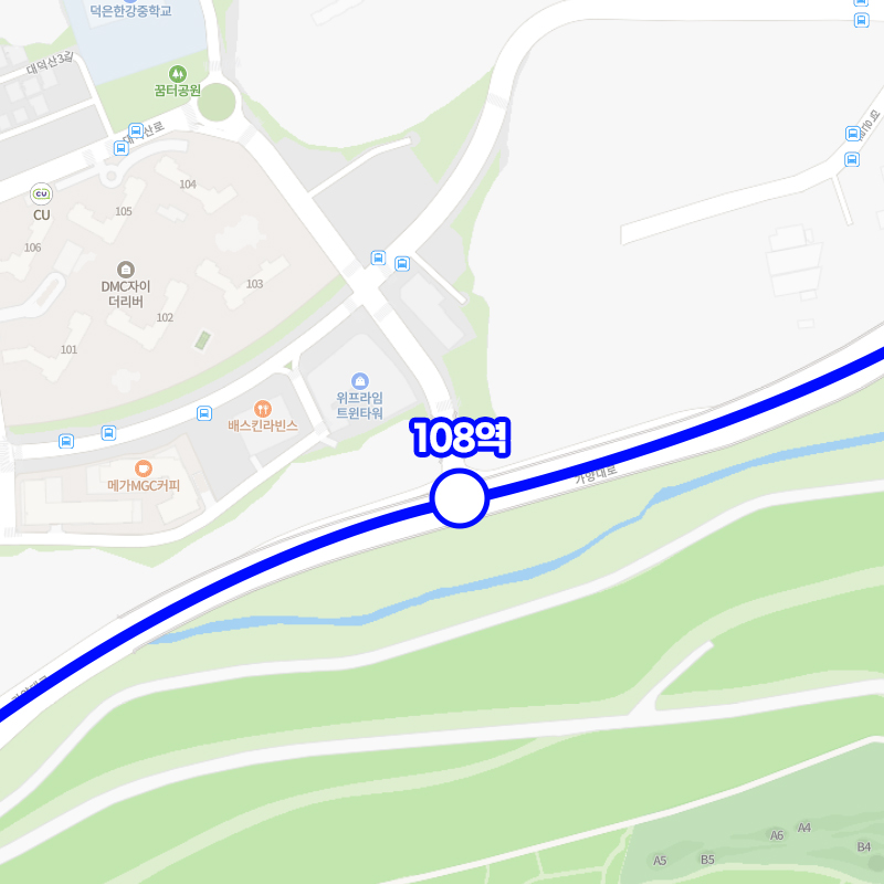 대장홍대선 노선도