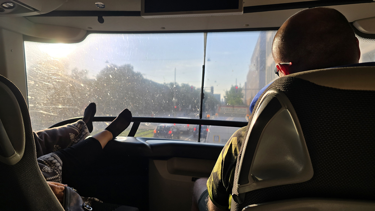 버스 타고 독일 뮌헨 도착