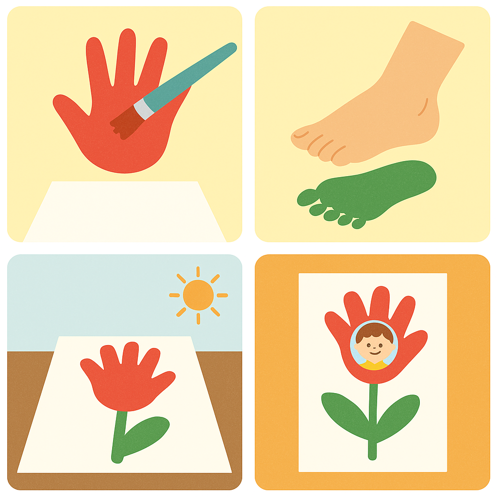 만1세 카네이션 손도장활동