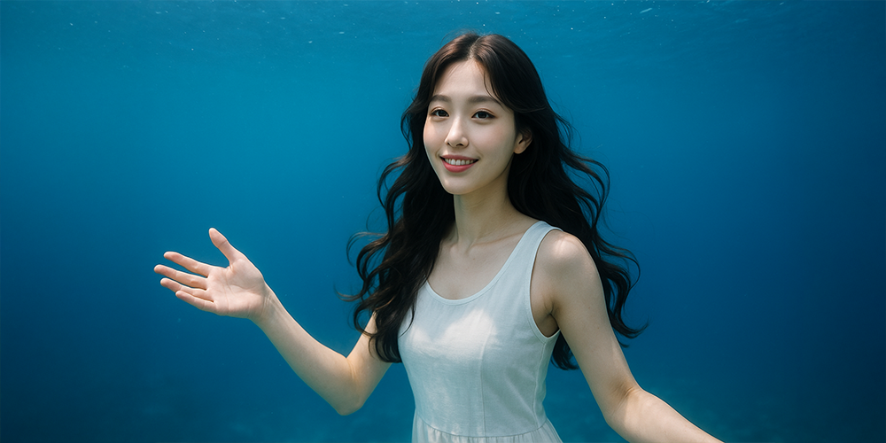 물 속에서 숨쉬는 사람