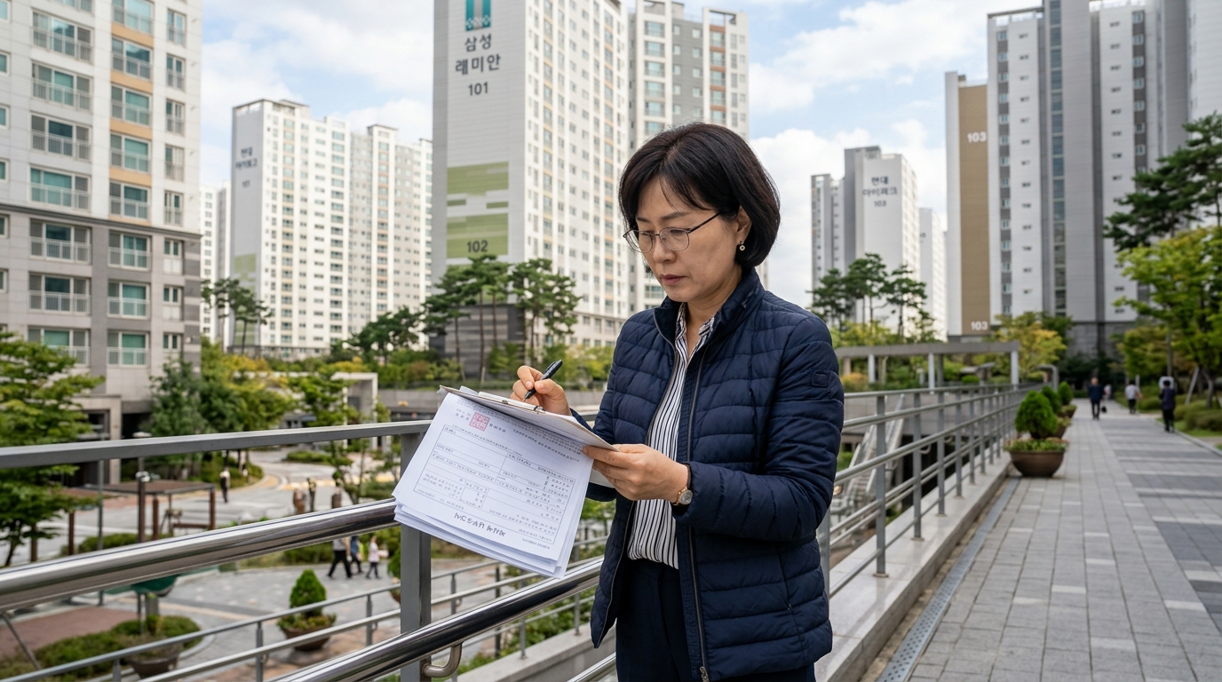 재산세와 금융소득 등 고유가 피해지원금 2차 제외 기준에 해당하는지 검토하는 한국인 여성