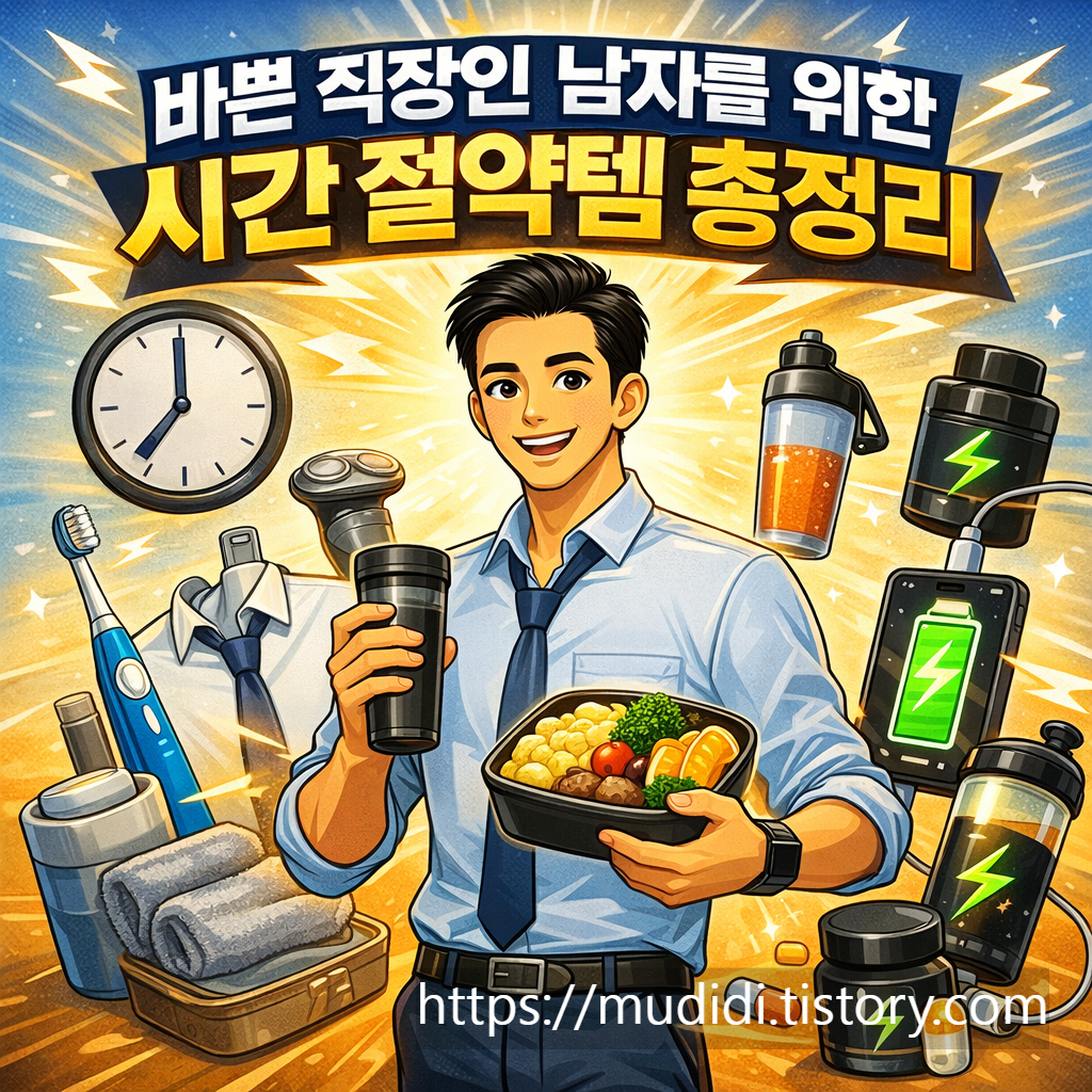 바쁜 직장인 남자를 위한 시간 절약템 총정리, 하루 30분 아끼는 법