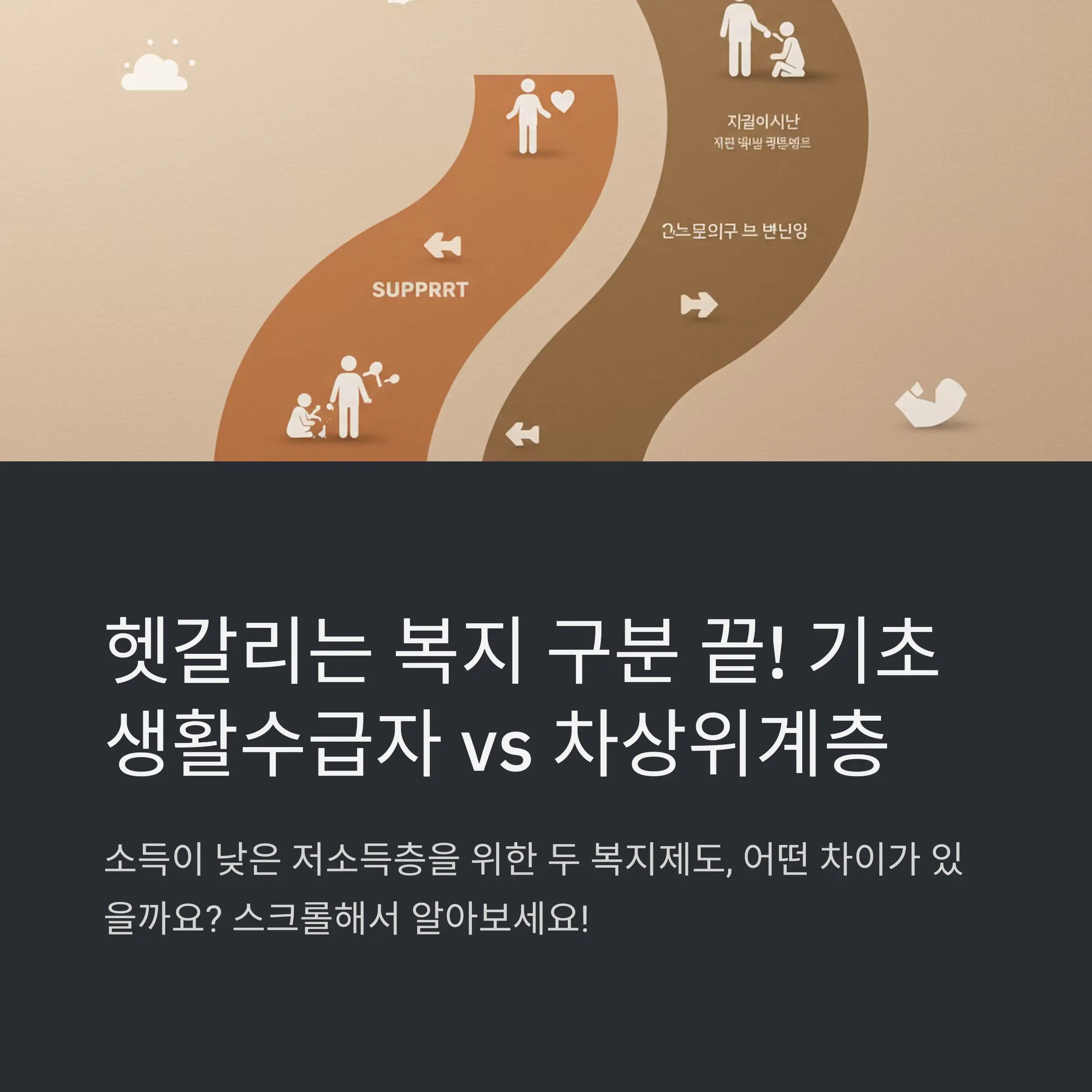 용어부터 정리: 기초생활수급자 vs 차상위계층