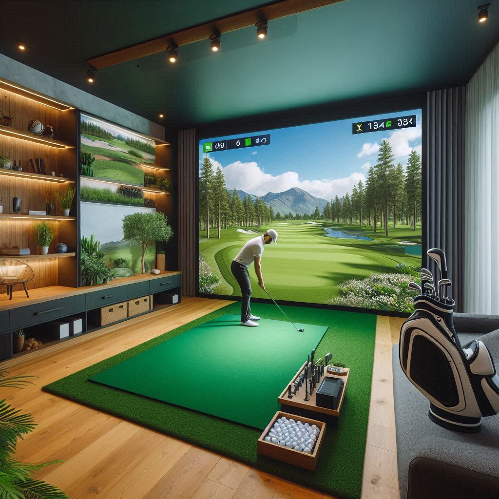 스크린골프장 배경