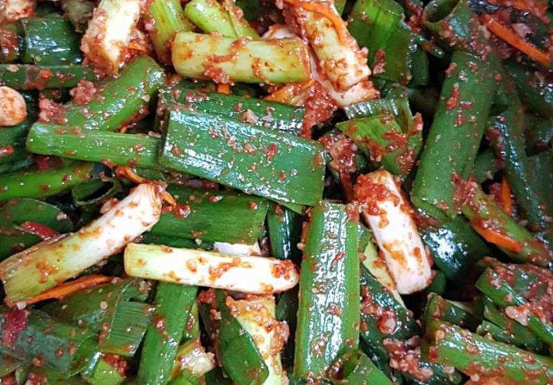 맛있게-만들어진-대파김치-모습