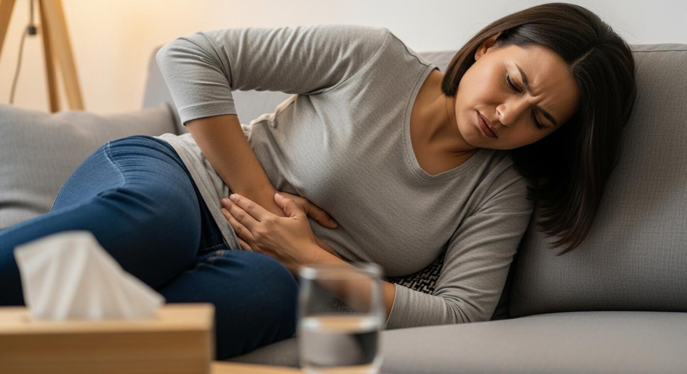 a형 독감 증상 복통