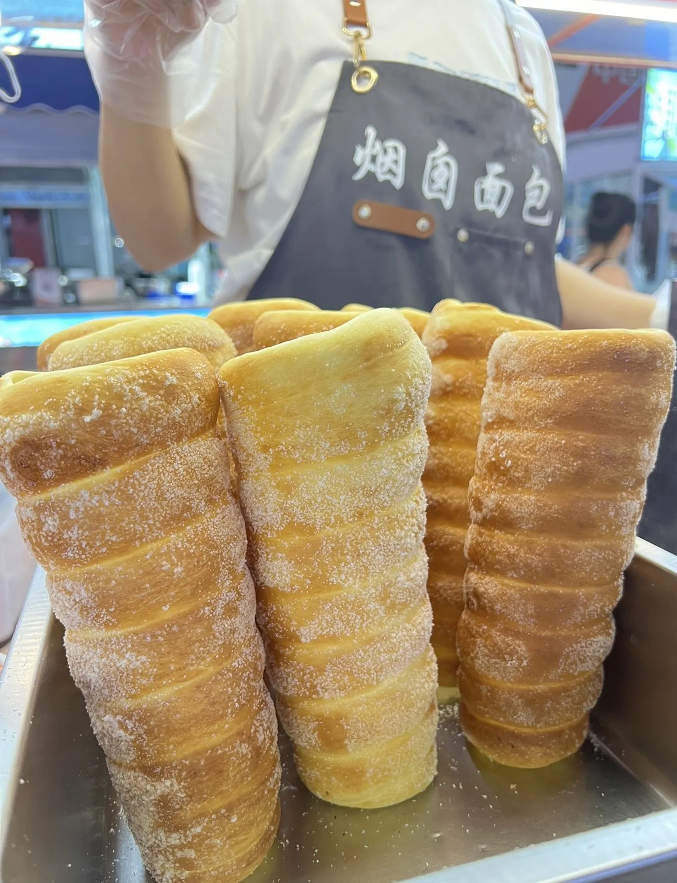 야시장 회오리빵