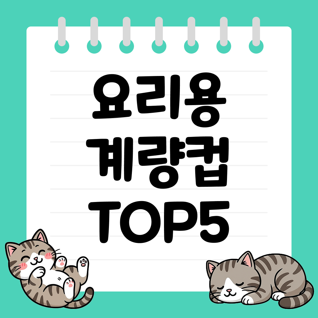 요리 초보도 실패 없는 요리용 계량컵 TOP5