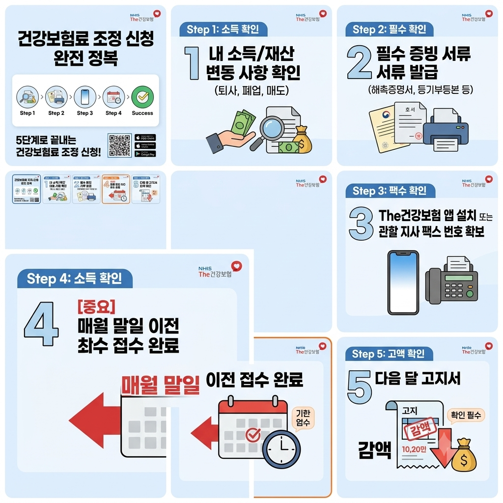 건강보험료 조정 신청하러 가기