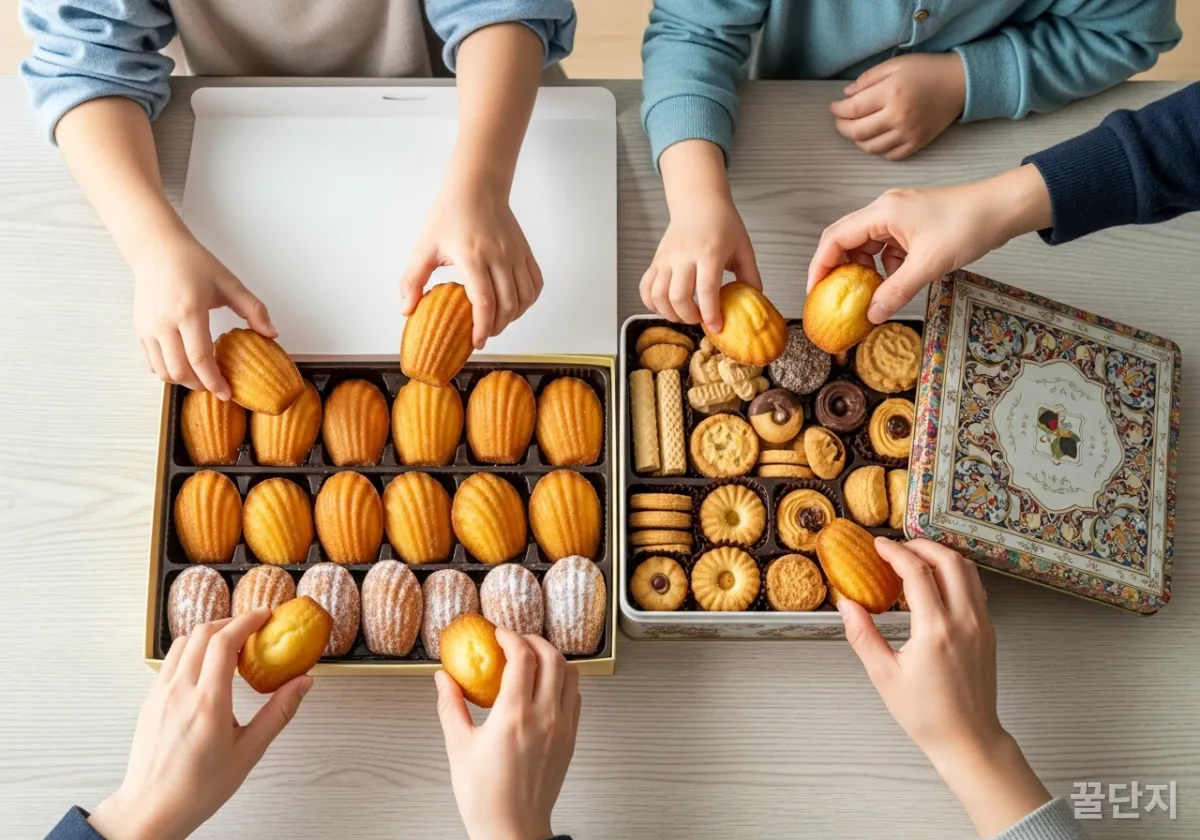 ๊ฐ์กฑ๋ค์ด ํจ๊ป ๋๋ ๋จน๊ธฐ ์ํด ํผ์ณ๋์ ๋์ฉ๋ ๋ง๋ค๋ ๊ณผ ์ฟ ํค ์ธํธ