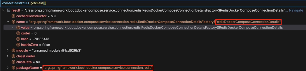 디버깅을 통해서 살펴본 ConnectionDetails 인스턴스