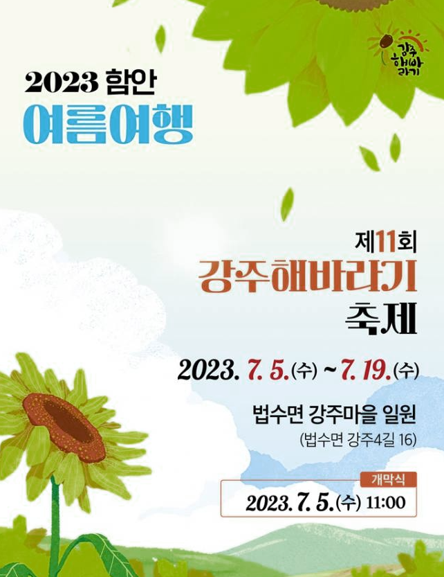 함안 강주 해바라기 축제
