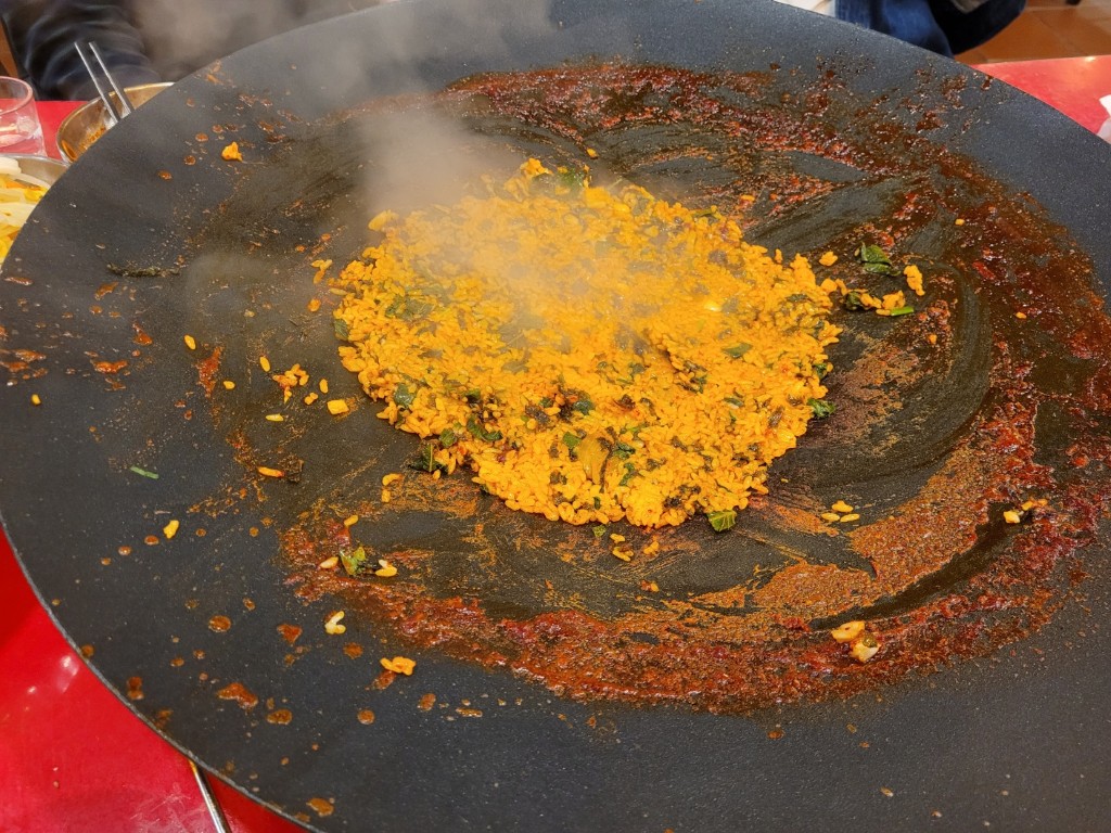 강남닭한상 닭도리탕 후 볶음밥