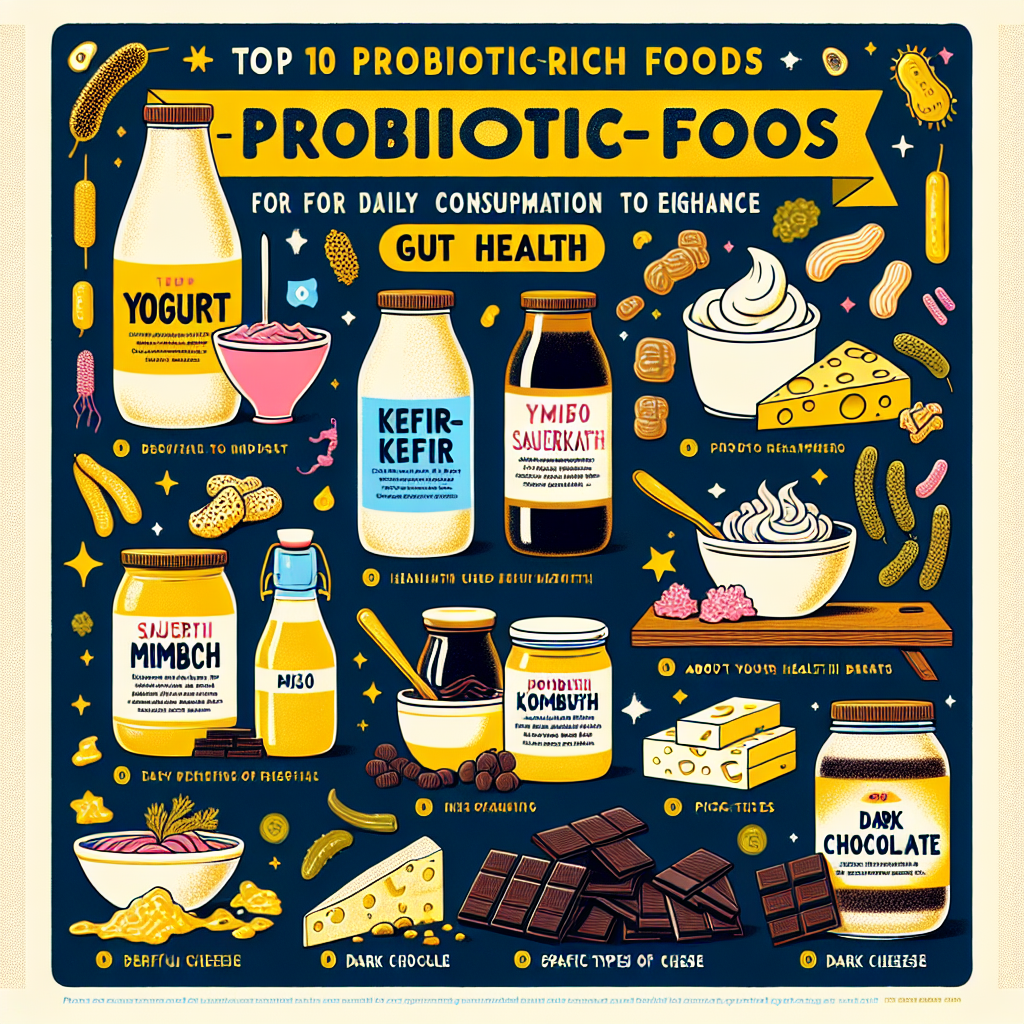 유산균이 풍부한 음식 TOP 10: 매일 섭취하면 좋은 장 건강 식품