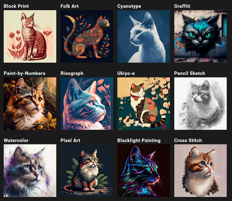 미드저니 프롬프트 작성을 위한 매체와 예술 형식의 이해