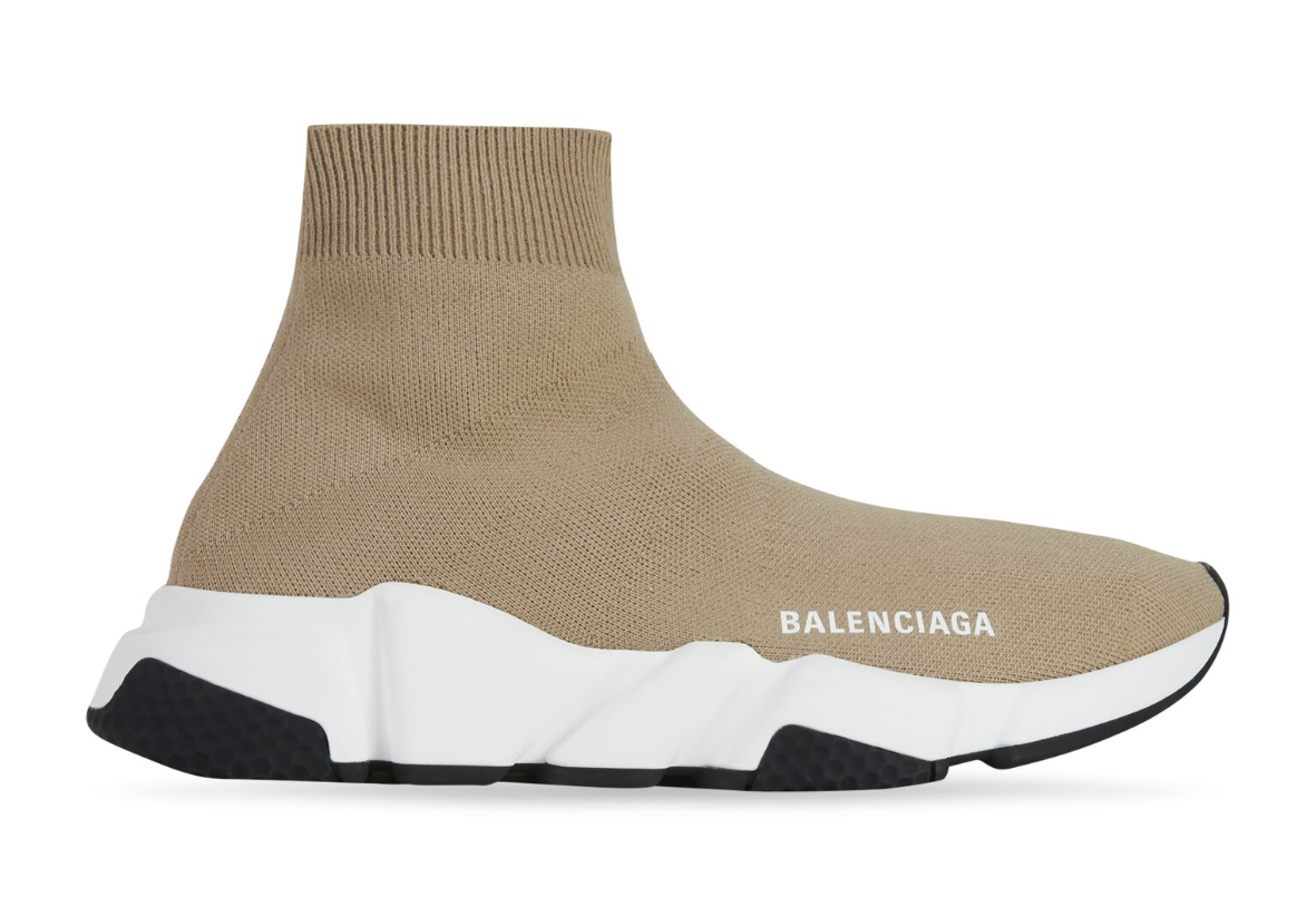 발렌시아가 니트 트레이너 베이지