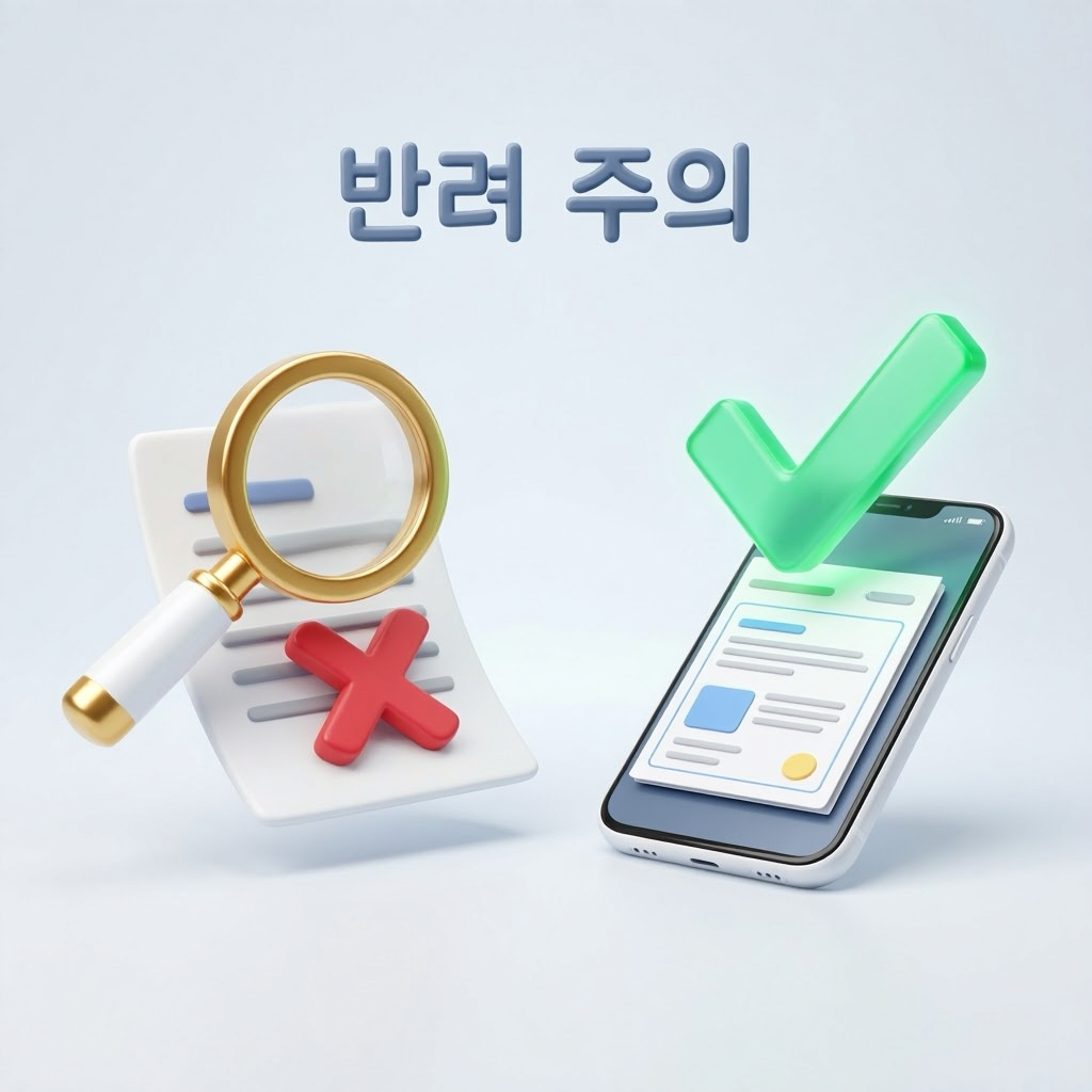 전기요금 특별지원 서류 반려 원인과 스마트폰 스캔 해결책 3D 웹툰 이미지
