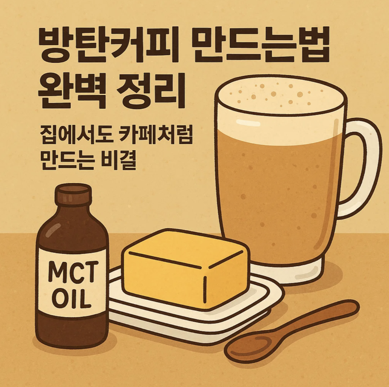 방탄커피 만드는법 완벽 정리｜집에서도 카페처럼 만드는 비결