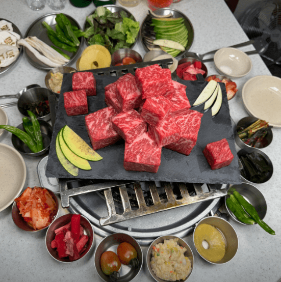 유성 소고기 맛집 "백송한우 대전유성" 음식