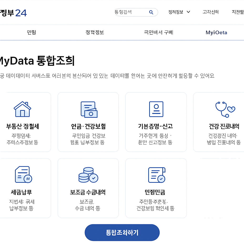 공공 마이데이터 서비스