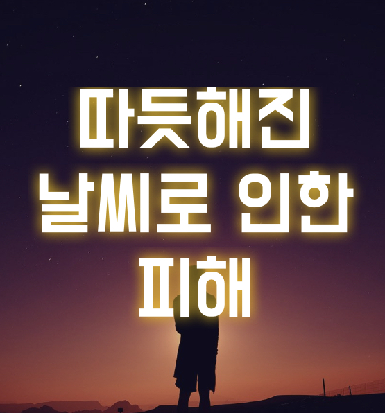 따듯해진-날씨-영향