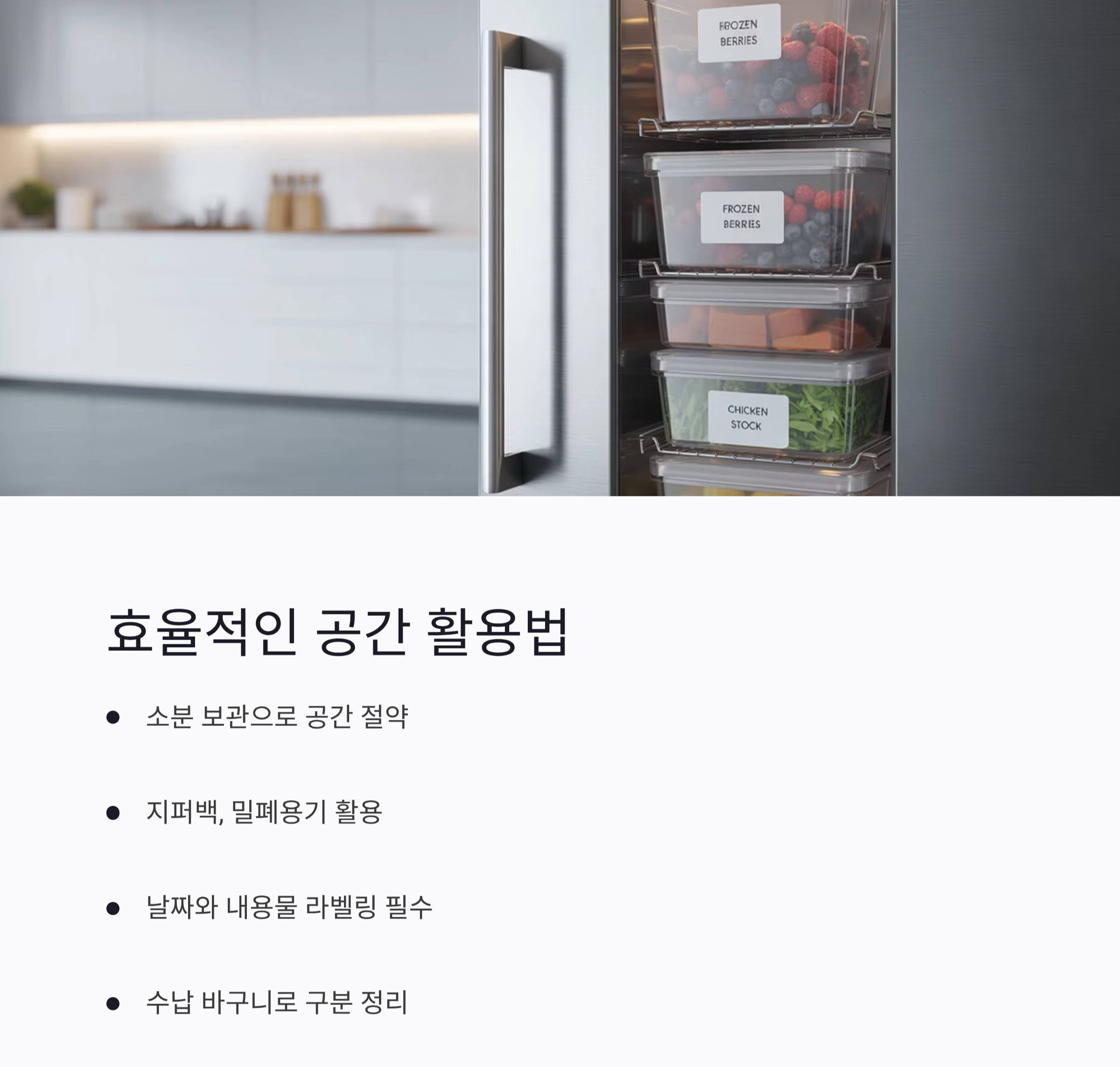 냉동실 정리, 언제 어떻게 해야 할까? 주기와 기준 총정리