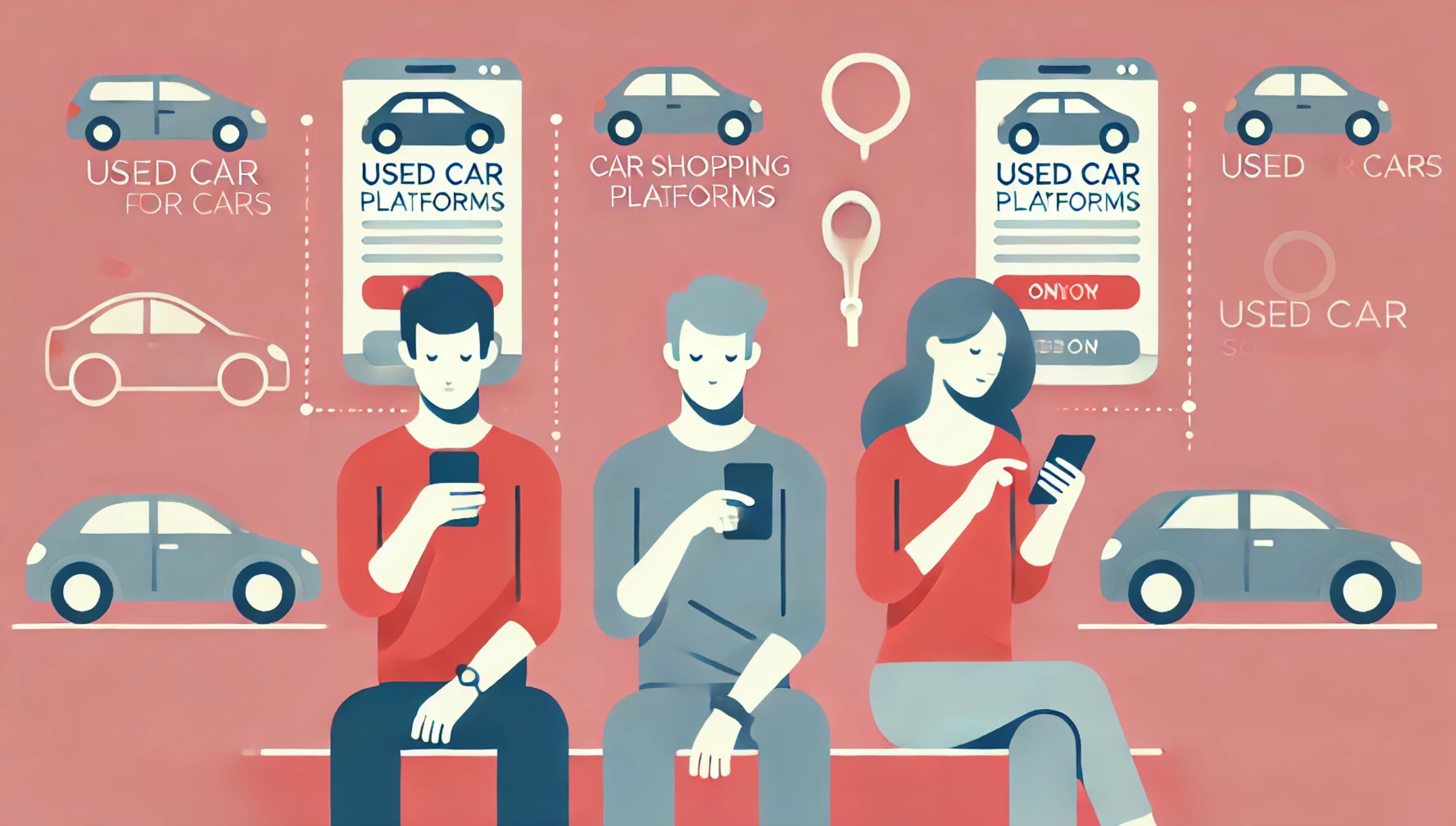 온라인 플랫 폼으로 중고차 구매하는 청년들