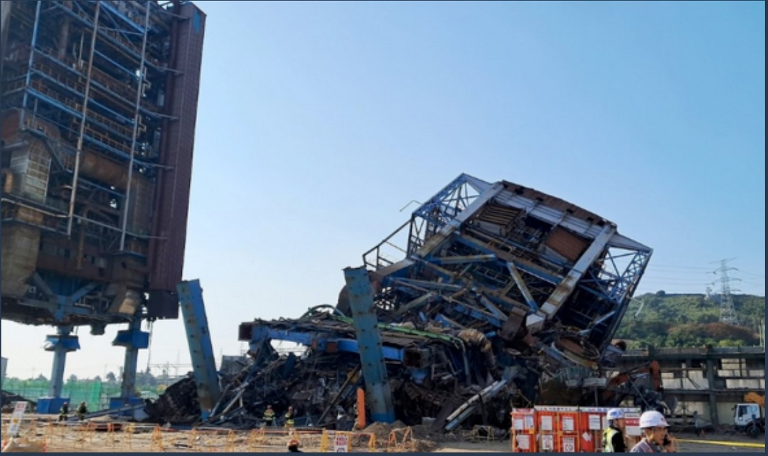 울산화력발전소 보일러 타워 대형 붕괴사고 원인