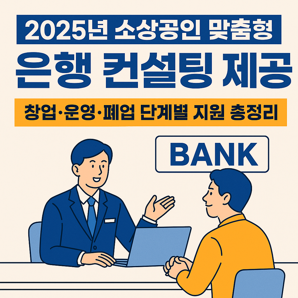 은행 맞춤형 컨설팅 지원 서비스