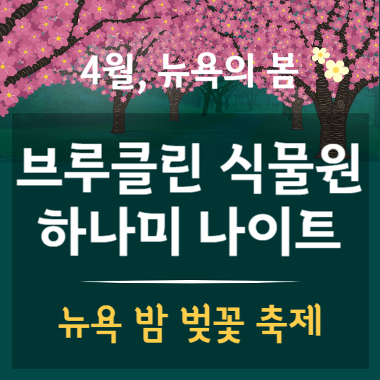 브루클린 식물원 하나미 나이트 완벽정리