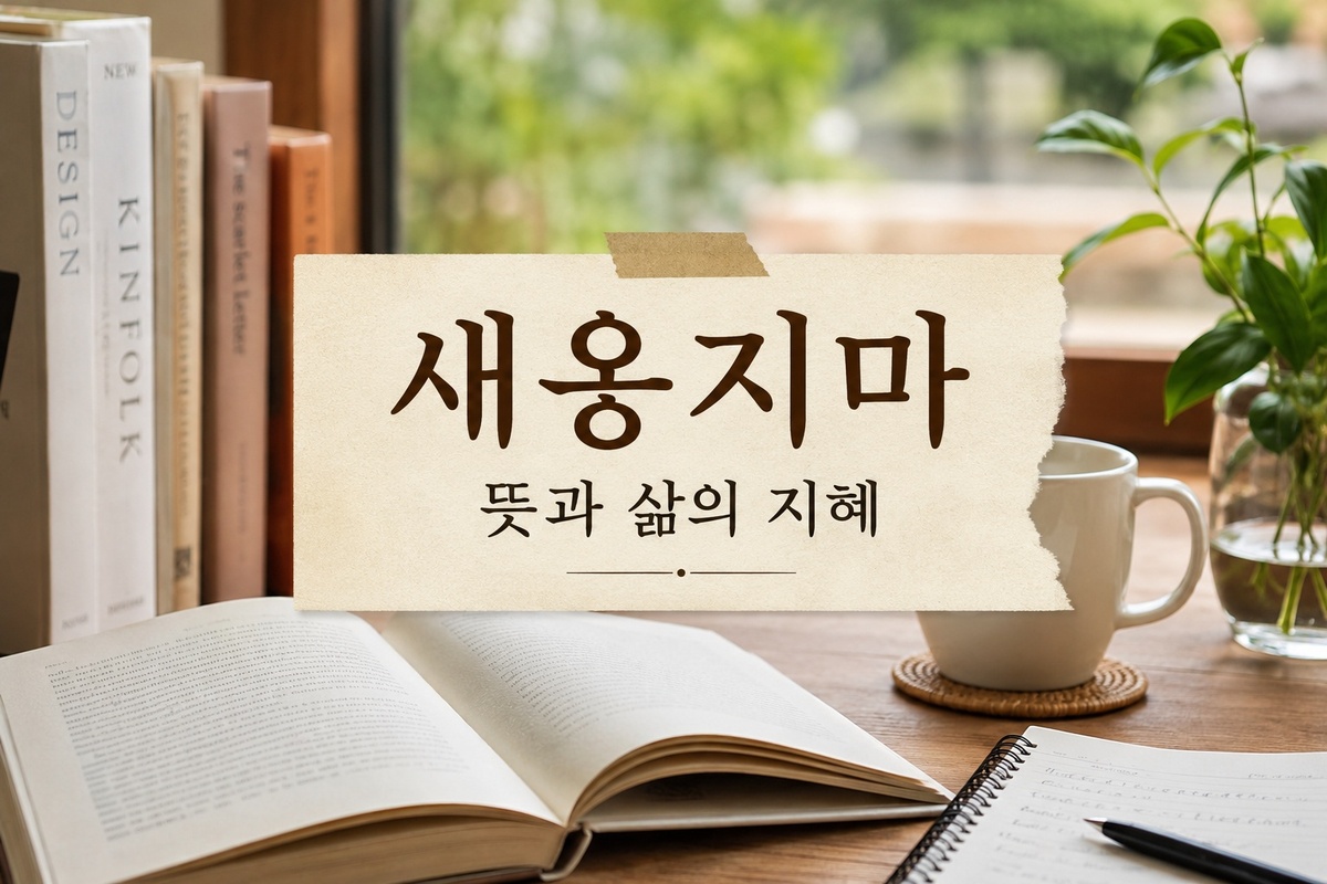 새옹지마 뜻과 일상에서 배우는 삶의 지혜