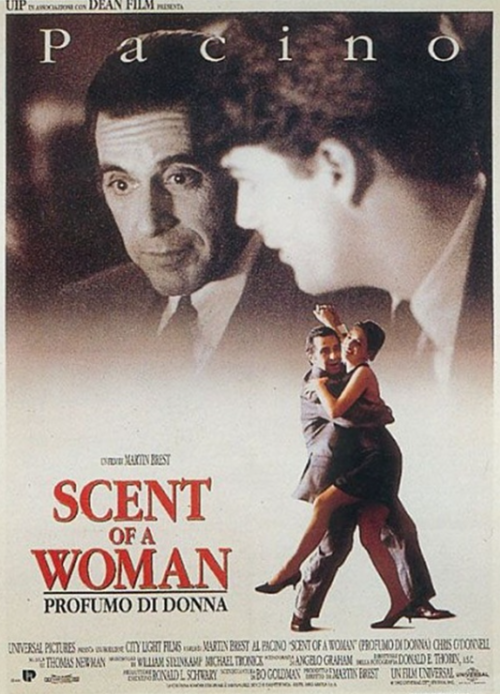 1992년 영화 여인의 향기 포스터 - 알 파치노 주연, 감성적인 명대사와 탱고 장면으로 재조명받는 명작