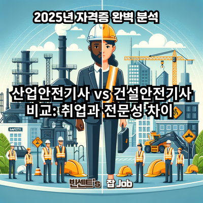 산업안전기사 vs 건설안전기사 비교: 취업과 전문성 차이 2025년 자격증 완벽 분석